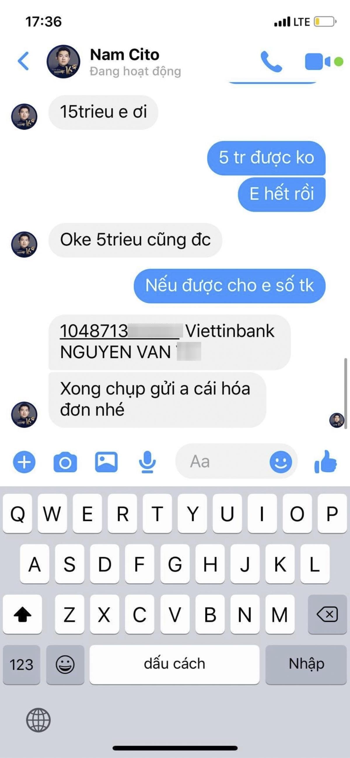 Cảnh báo thủ đoạn giả mạo để hack Facebook nghệ sĩ, lừa tiền Ảnh 8