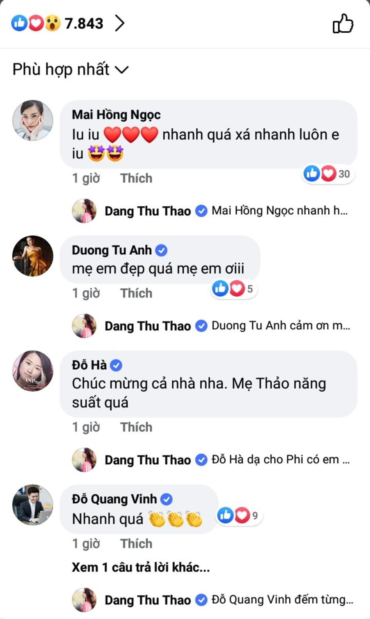 Loạt sao Việt chúc mừng Hoa hậu Đặng Thu Thảo chuẩn bị sinh con lần 2 Ảnh 5