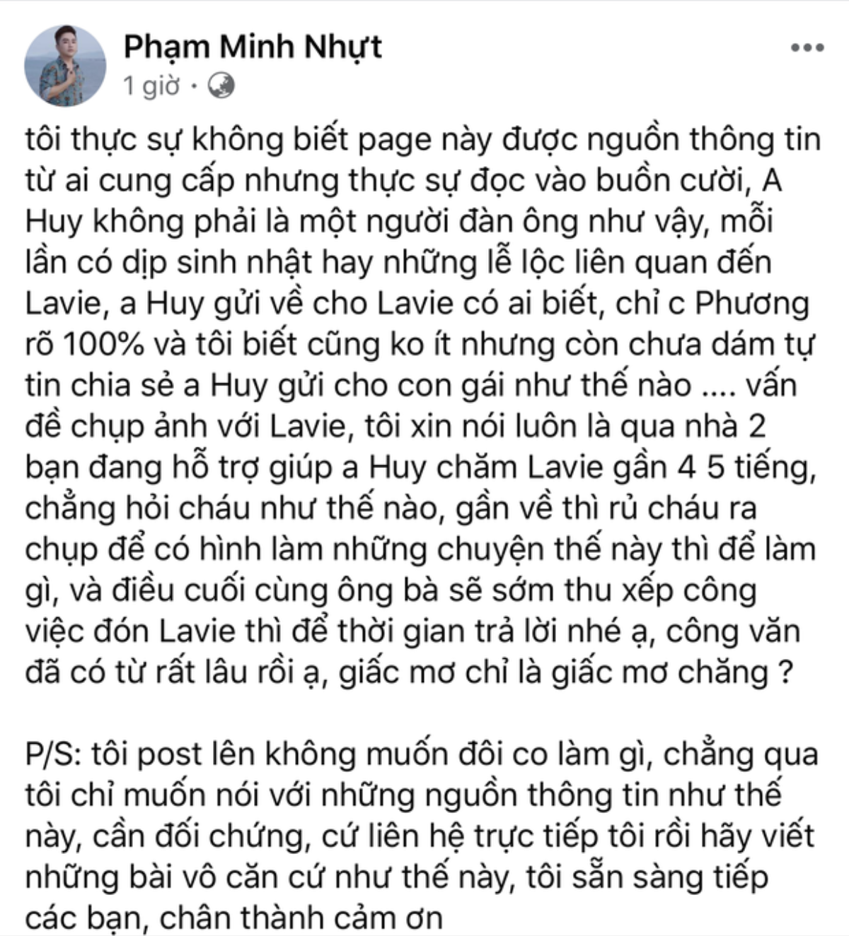 Cựu quản lý Mai Phương gay gắt lên tiếng khi Phùng Ngọc Huy bị tố không yêu thương con gái Ảnh 4