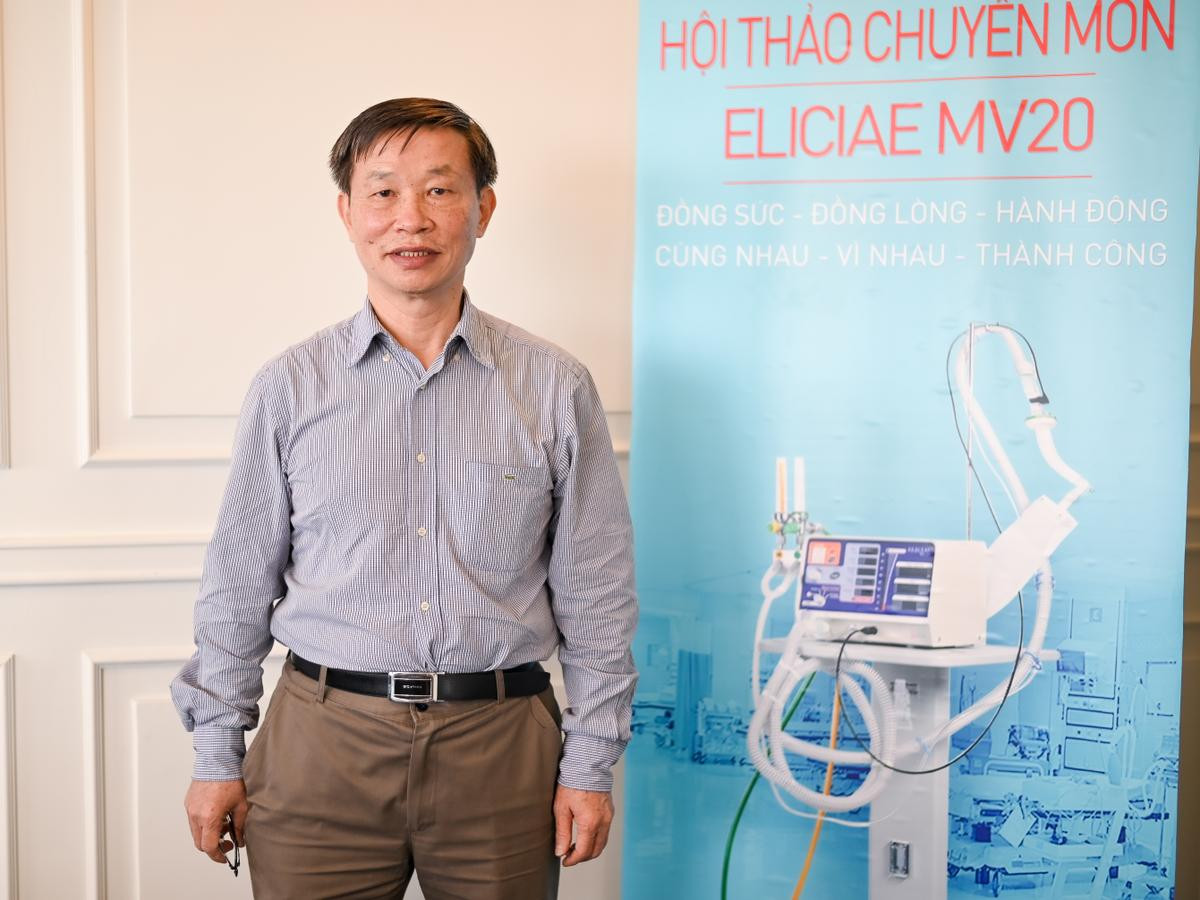 PGS.TS Công Quyết Thắng - Chủ tịch Hội Gây mê Hồi sức Việt Nam: ‘MV20 có những ưu điểm mà máy thở khác chưa có' Ảnh 5