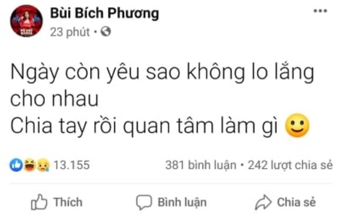 Bích Phương 'đăng đàn' tuyên bố đã chia tay người yêu, chuyện gì đang xảy ra thế này? Ảnh 1