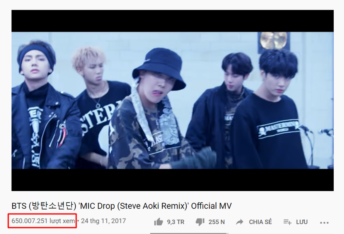 Mic Drop (Steve Aoki remix) trở thành MV thứ 4 của BTS chạm tới con số 'khủng long' này… Ảnh 1