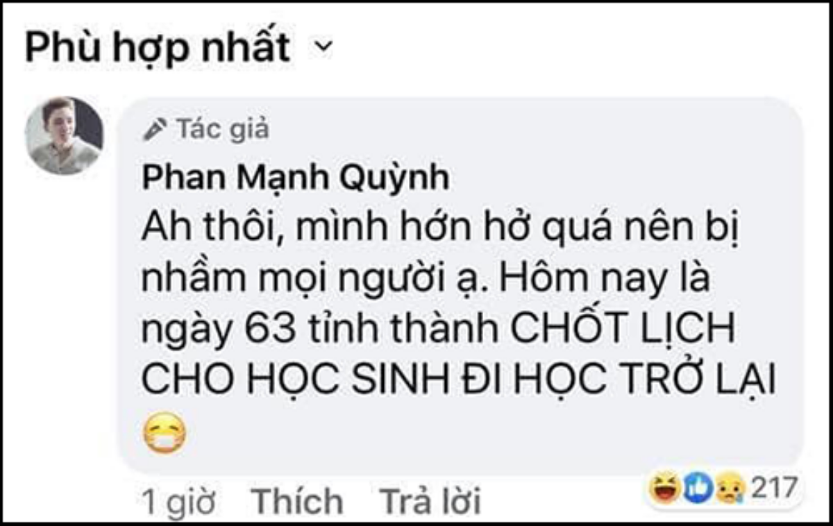 Phan Mạnh Quỳnh 'muối mặt' khi nhắc học sinh lo học nhưng nhầm lẫn thông tin, lập tức có pha bẻ lái khiến dân tình bật cười Ảnh 4