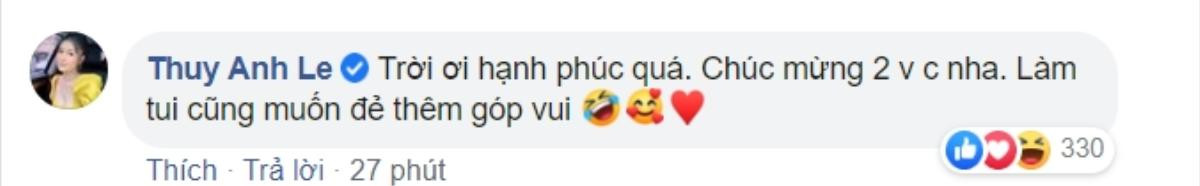 Thu Minh, Đặng Thu Thảo, Ốc Thanh Vân và nhiều sao Việt chúc mừng vợ chồng Đông Nhi - Ông Cao Thắng có em bé Ảnh 6