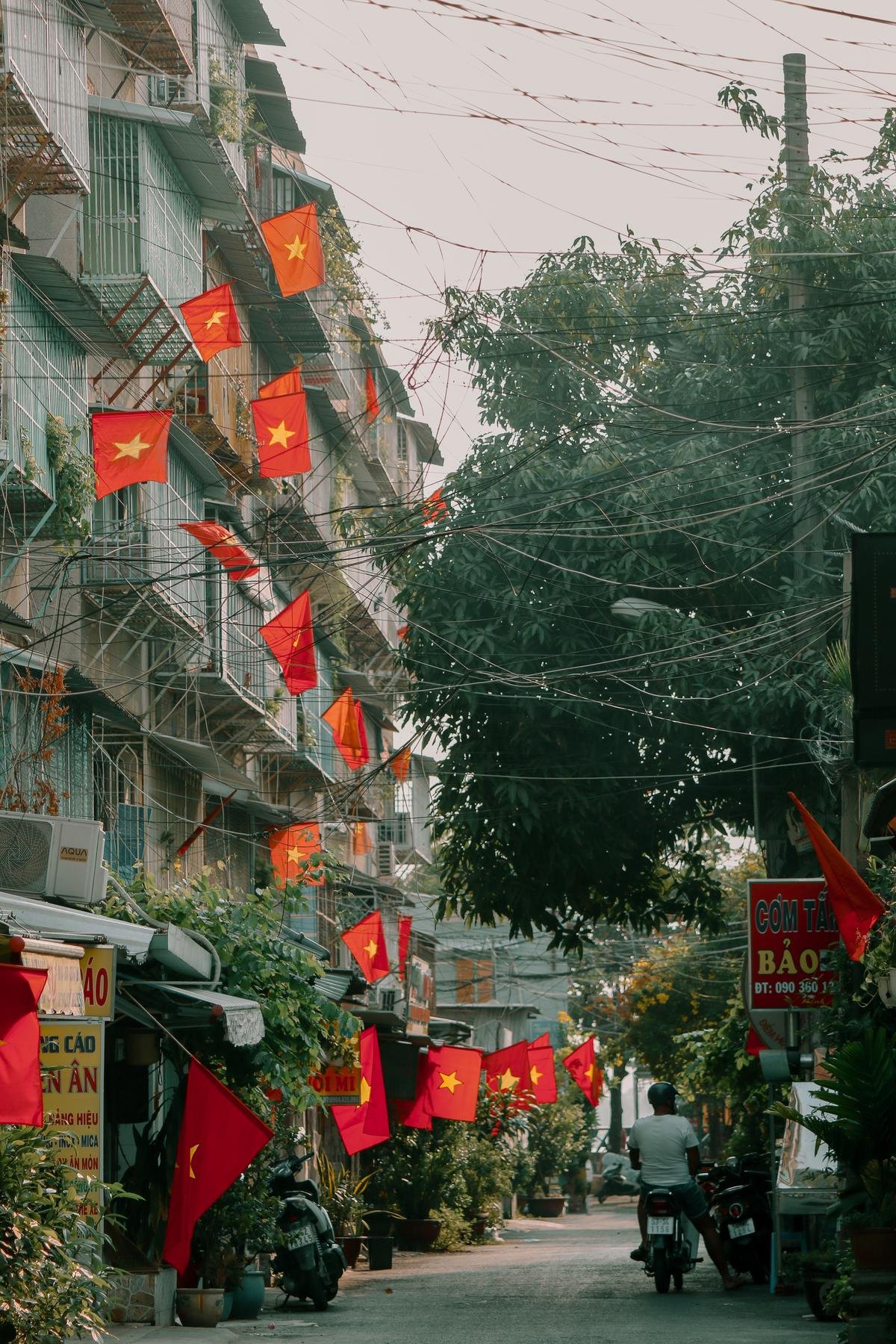 Hà Nội - Sài Gòn rực rỡ cờ đỏ sao vàng mừng 45 năm ngày thống nhất đất nước Ảnh 17