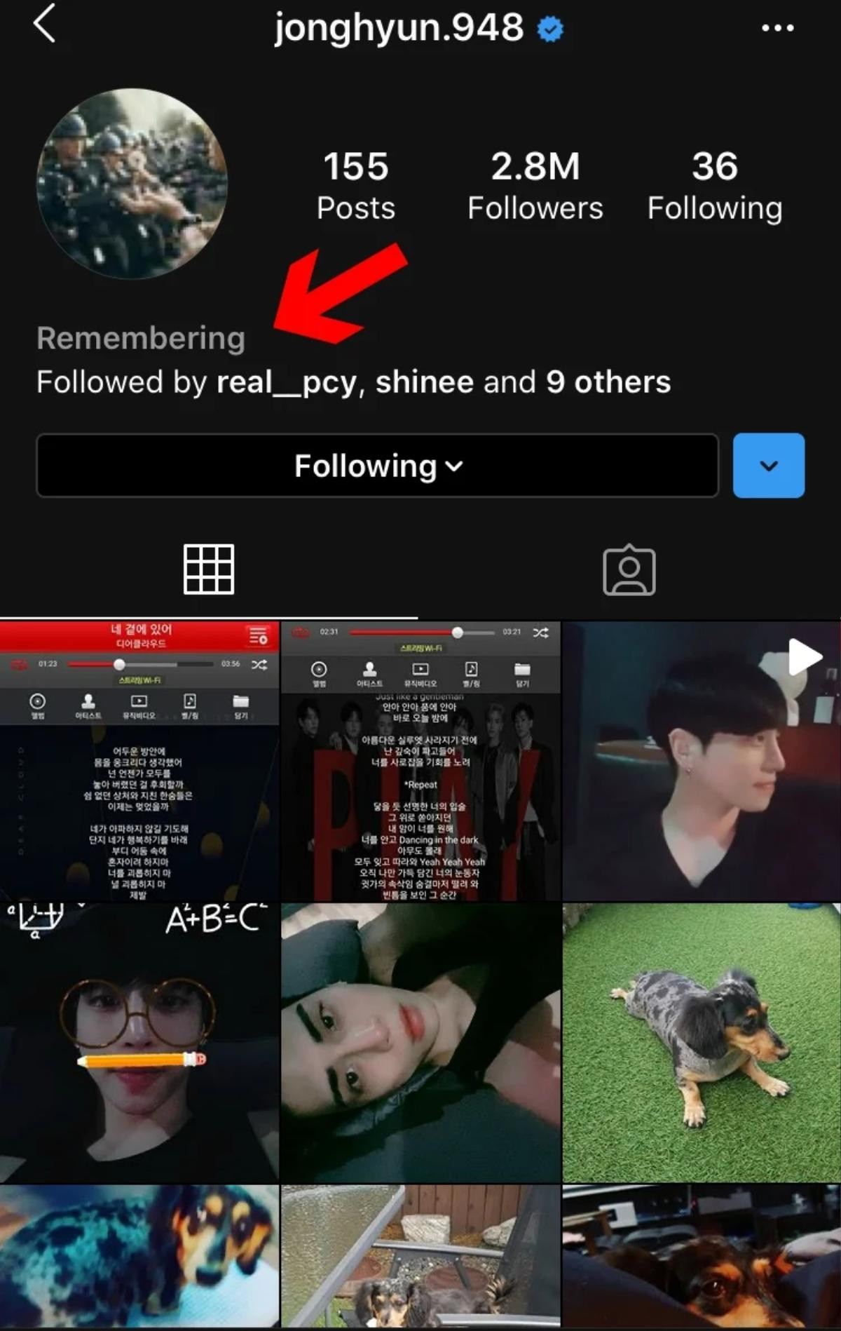 Instagram cập nhật tính năng tưởng nhớ cho tài khoản của Jonghyun (SHINee) Ảnh 3