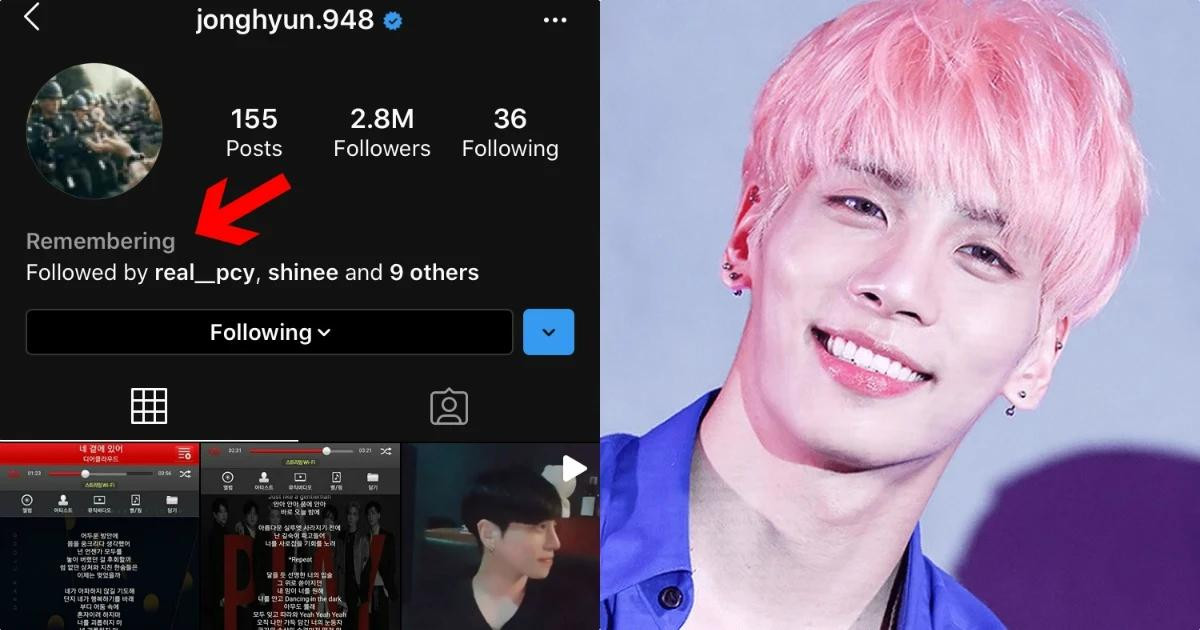 Instagram cập nhật tính năng tưởng nhớ cho tài khoản của Jonghyun (SHINee) Ảnh 2