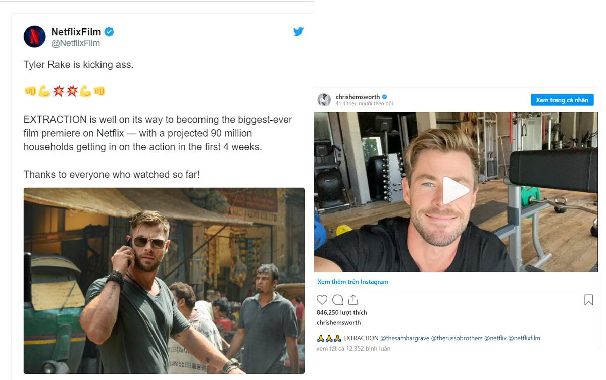 Extraction của Chris Hemsworth bất ngờ trở thành bộ phim vĩ đại nhất của Netflix? Ảnh 3