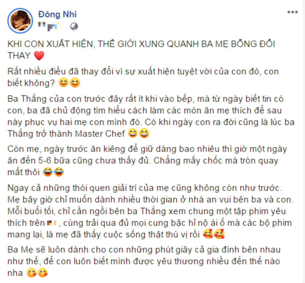 Đông Nhi chia sẻ những thay đổi của hai vợ chồng từ sau khi mang thai con đầu lòng Ảnh 1