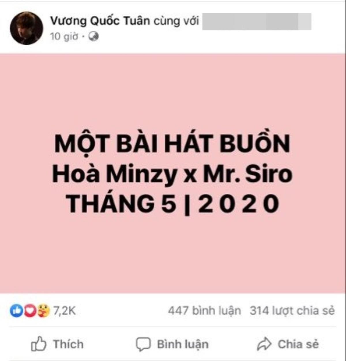 Mr. Siro x Hòa Minzy: Cảnh báo màn kết hợp mới hứa hẹn fan sẽ lại tốn khăn giấy nữa thôi! Ảnh 2