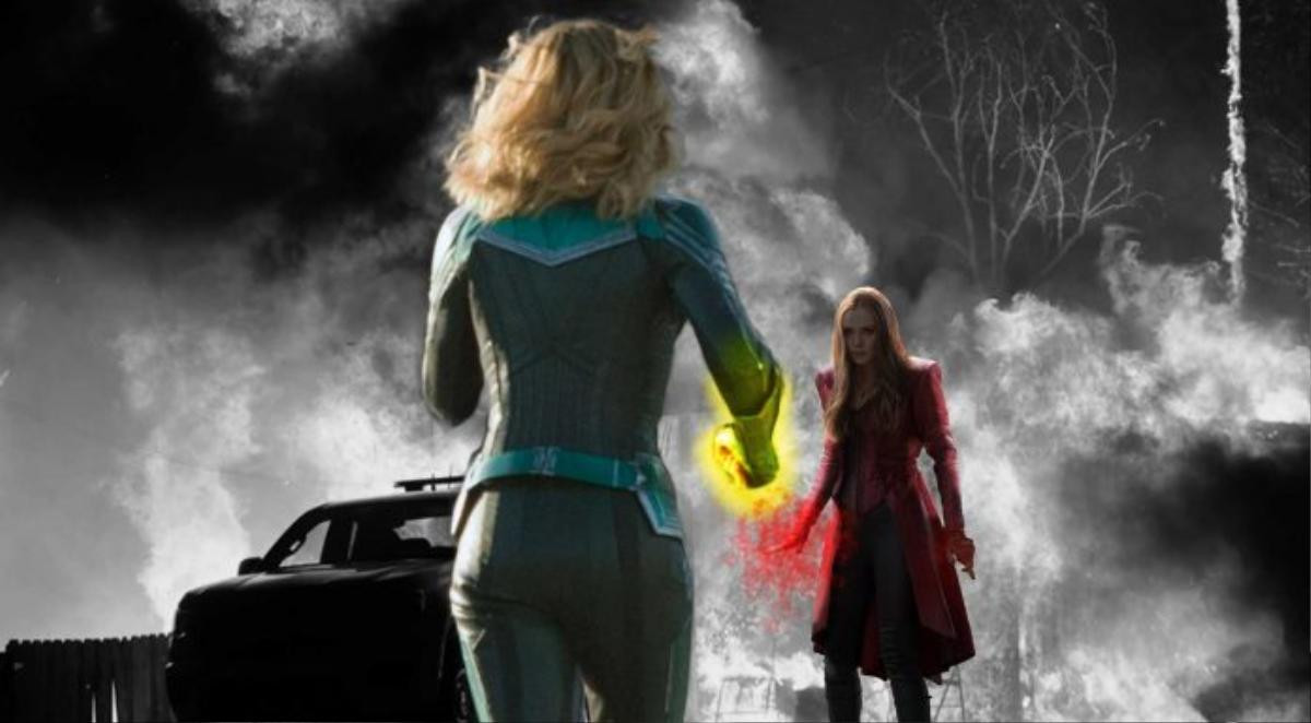 Captain Marvel vs Scarlet Witch: Hình ảnh mà các fan luôn trông đợi về cuộc chiến giữa 2 nữ hùng mạnh nhất MCU Ảnh 2