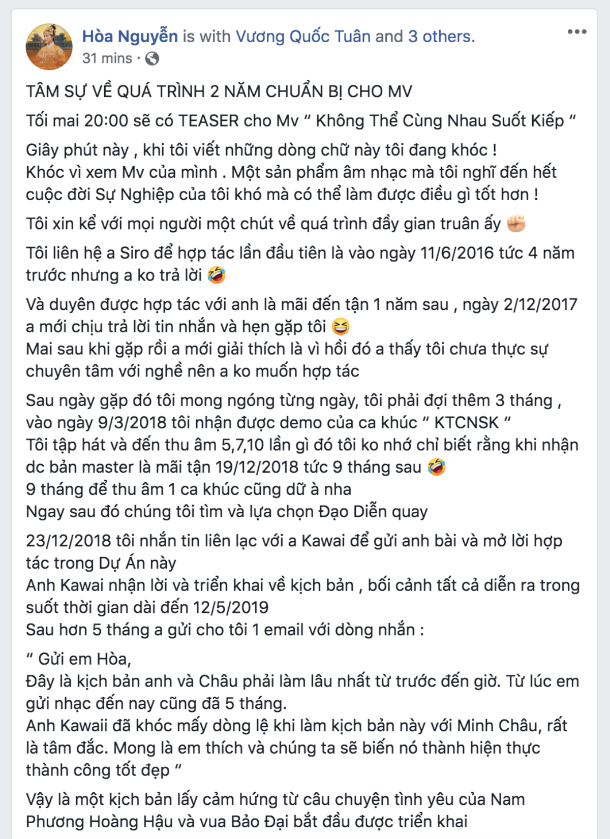 Có thể bạn chưa biết: Hòa Minzy từng nhắn tin nhưng 1 năm sau mới được Mr. Siro trả lời vì… không muốn hợp tác Ảnh 1