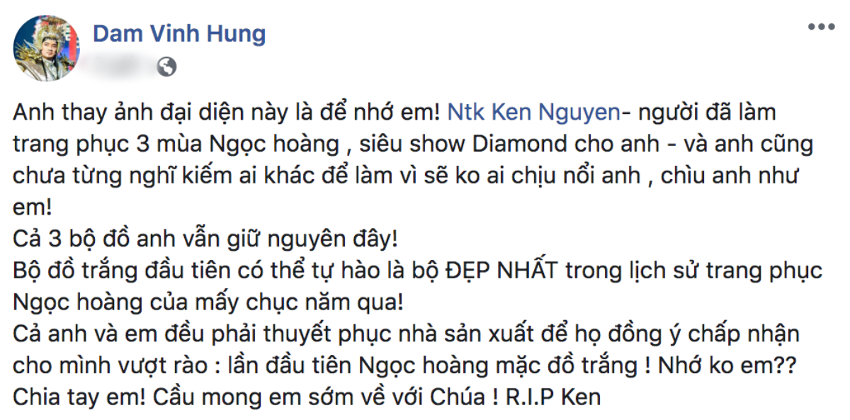 Đàm Vĩnh Hưng, Thu Trang cùng đông đảo sao Việt ngậm ngùi tiễn biệt NTK Ken Nguyễn ra đi ở tuổi 41 Ảnh 3