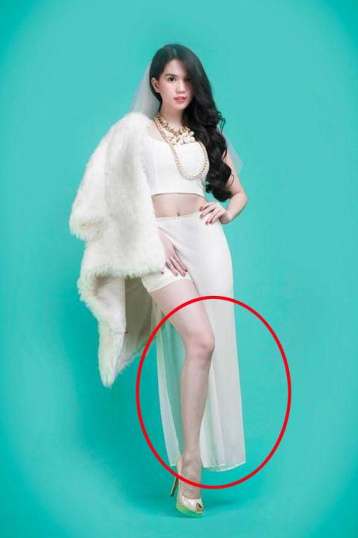 Mỹ nhân showbiz Việt liên tục bị bắt lỗi photoshop quá đà: Người 'mất' chân, người 'bay' luôn đầu gối Ảnh 3