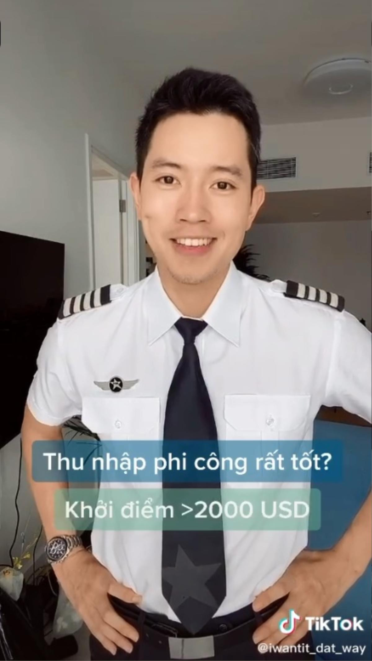 Cơ trưởng đẹp trai nhất Việt Nam gây 'choáng' khi hé lộ thu nhập 'không phải dạng vừa' của nghề phi công Ảnh 4