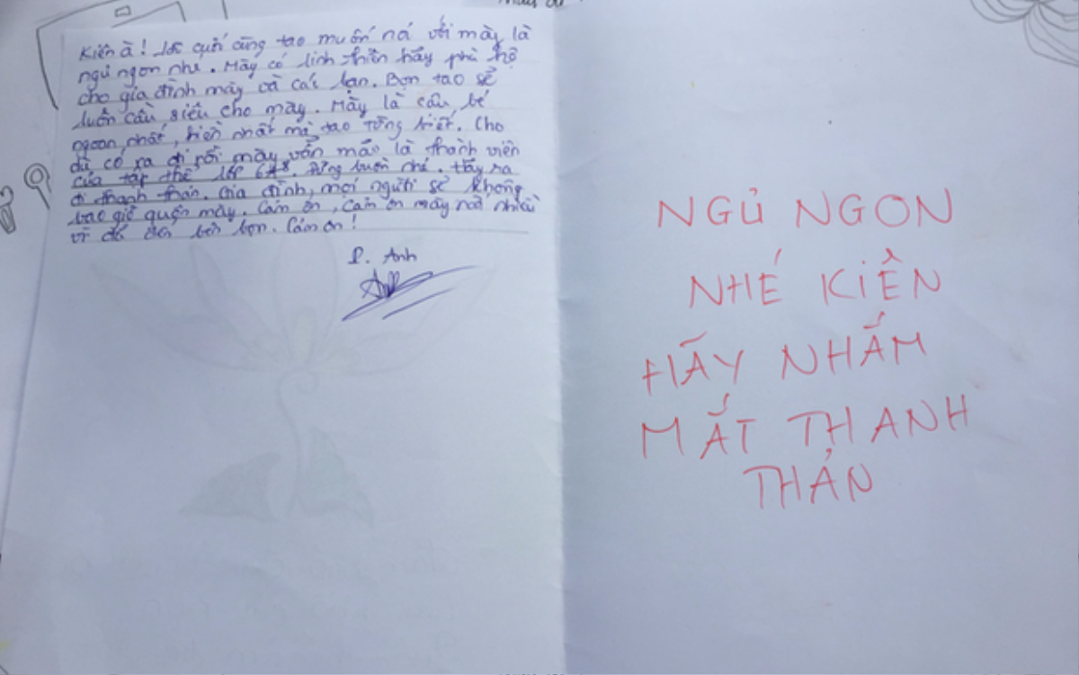 Rơi nước mắt đọc thư bạn bè tiễn biệt nam sinh mất sau vụ cây phượng đổ: 'Dù ở nơi nào cũng phải thật vui nhé' Ảnh 2