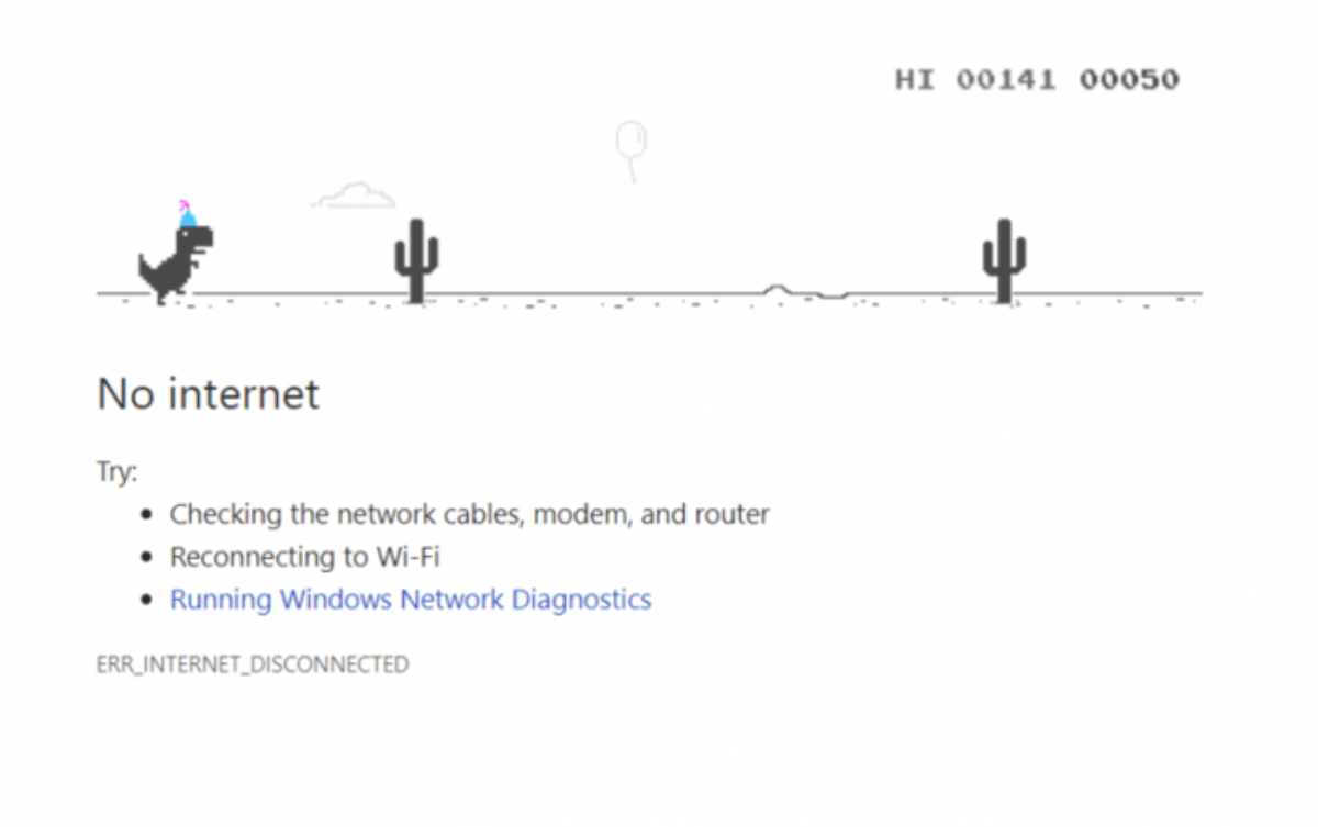 Vì sao mỗi khi mất mạng Google Chrome lại cho người dùng chơi game khủng long? Ảnh 1