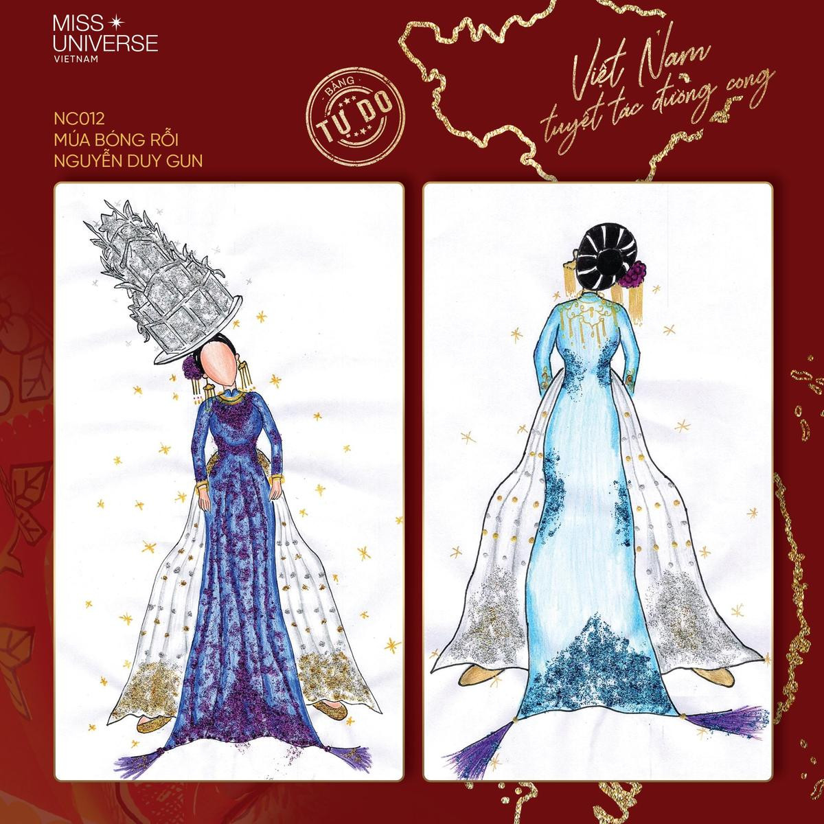 Múa lân - Múa bóng xuất hiện trên National Costume của Khánh Vân: Ai nói áo dài nhàm chán? Ảnh 5