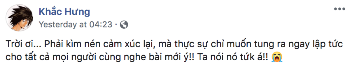 Chưa bao giờ thấy Khắc Hưng nôn nóng tung bài mới như thế này, fan đoán ngay là của Mỹ Tâm Ảnh 1