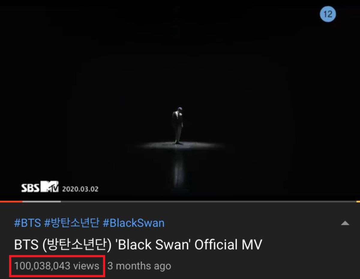 'Black Swan' nối dài gia tài MV vượt mốc 100 triệu view của BTS Ảnh 2