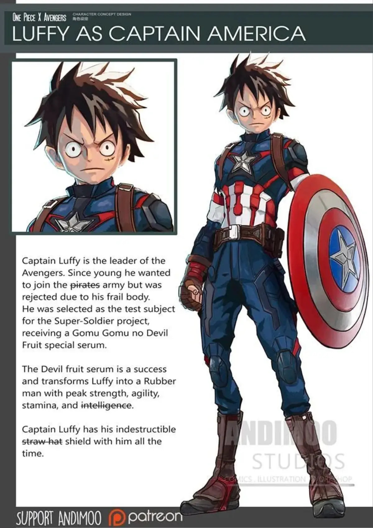 Sẽ thế nào nếu các nhân vật của One Piece trở thành Avengers? Ảnh 4