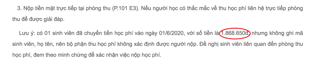 Thực hư thông tin sinh viên chuyển nhầm gần 2 tỷ đồng học phí cho ĐH Công nghệ - ĐHQG Hà Nội nhưng không ghi tên Ảnh 3