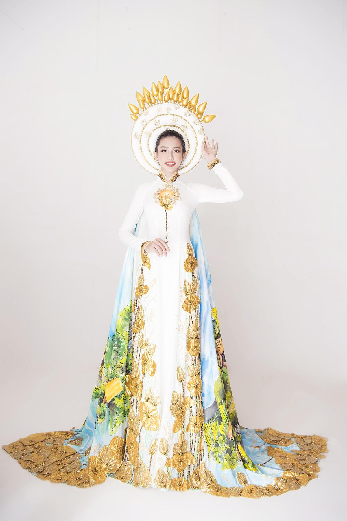 10 National Costume hoa sen đỉnh nhất: Hương Giang rực sáng, Hà Thu - Hoàng Hạnh đẹp xuất sắc Ảnh 12