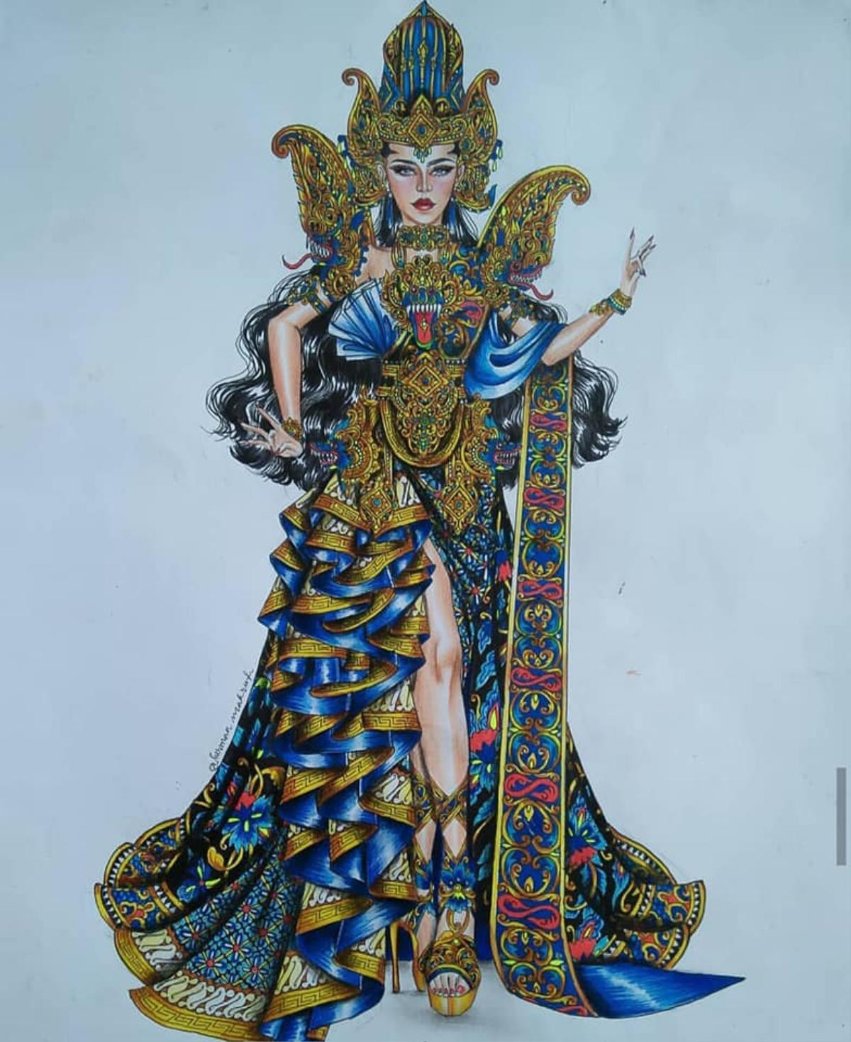 National Costume của Indonesia - Thái Lan hoành tráng lấn át Khánh Vân tại Miss Universe? Ảnh 6