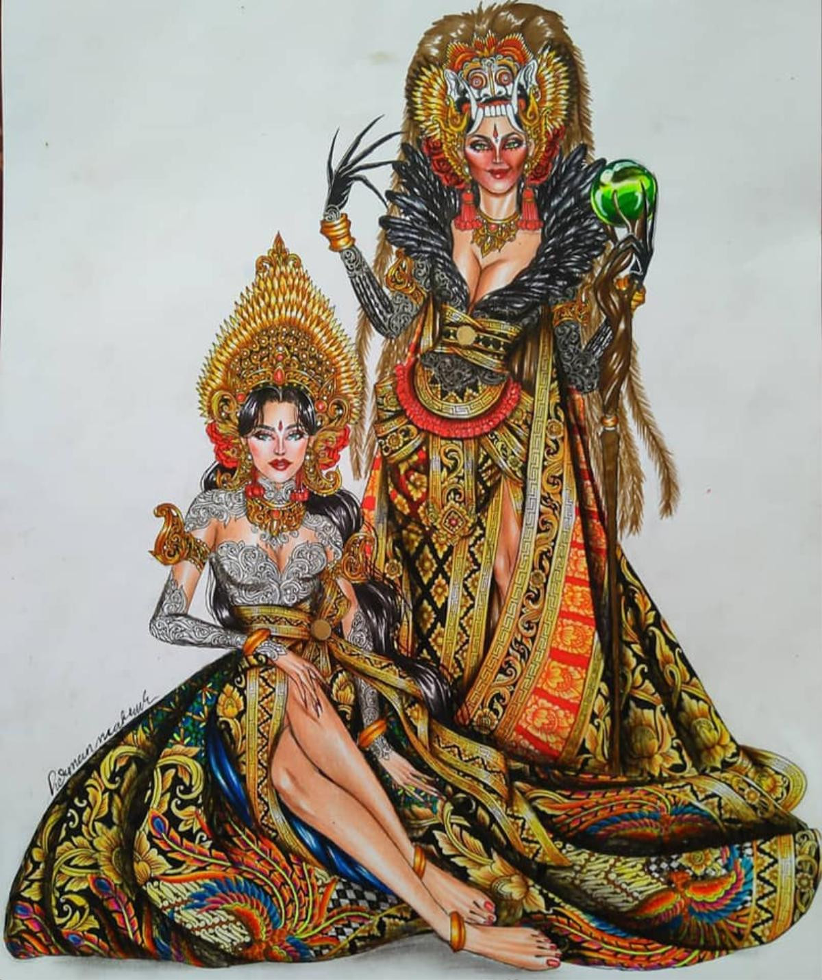 National Costume của Indonesia - Thái Lan hoành tráng lấn át Khánh Vân tại Miss Universe? Ảnh 2