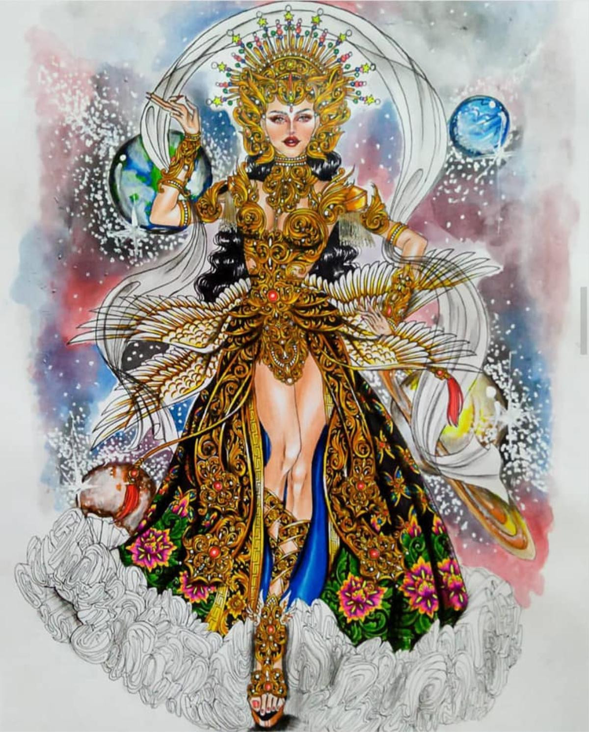 National Costume của Indonesia - Thái Lan hoành tráng lấn át Khánh Vân tại Miss Universe? Ảnh 3