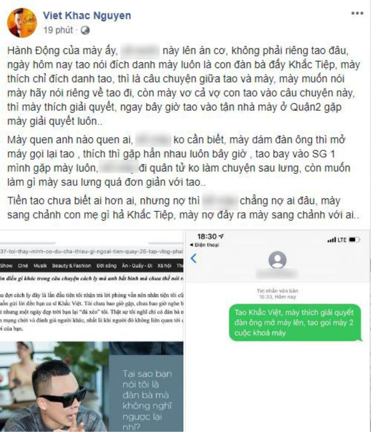 Nói là làm, Khắc Việt vào TP. HCM tìm đến nhà Vũ Khắc Tiệp giải quyết mâu thuẫn? Ảnh 1