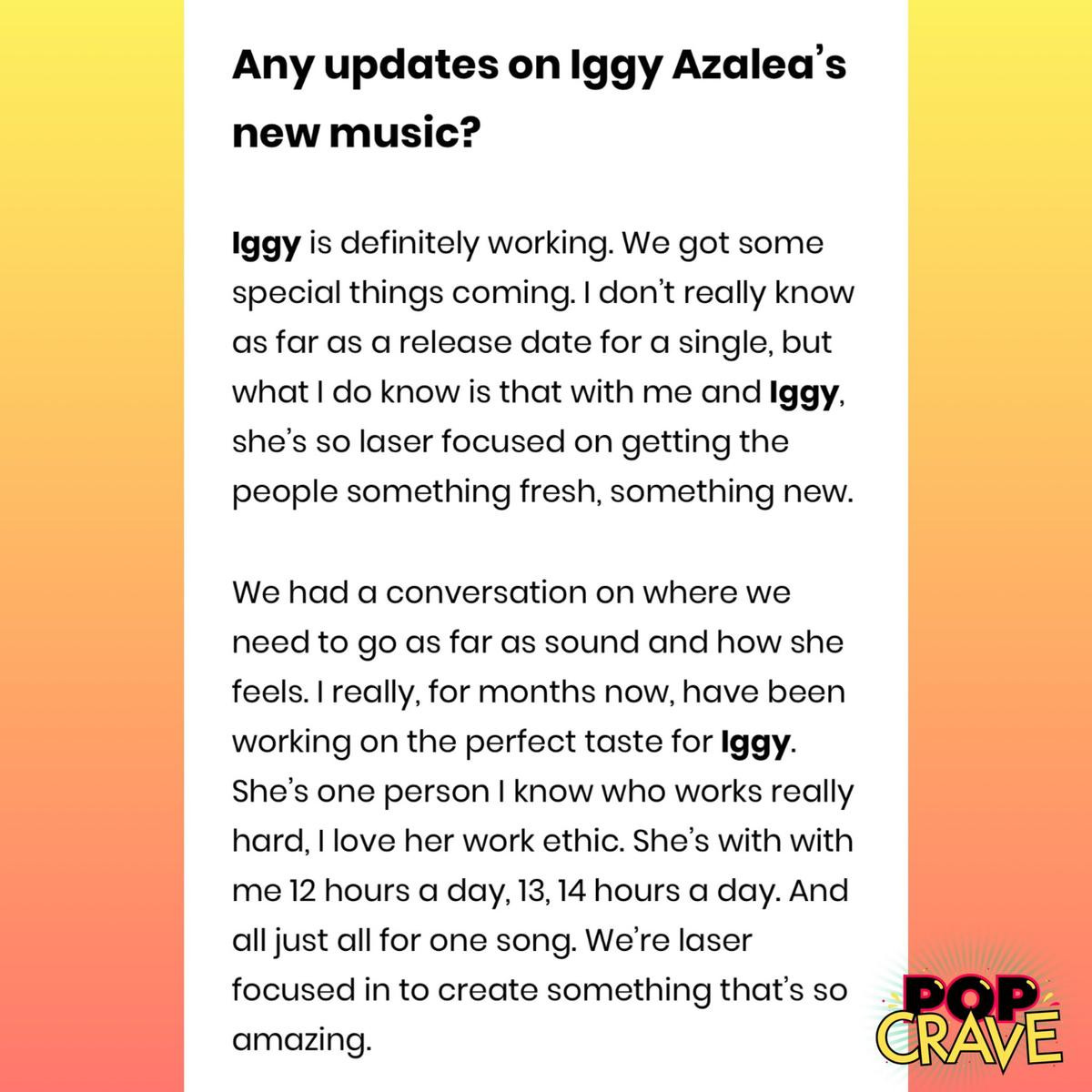 'bầu bí' chẳng hề xi nhê gì với Iggy Azalea, nàng vẫn khẳng định sẽ sớm comeback thế này đây! Ảnh 5