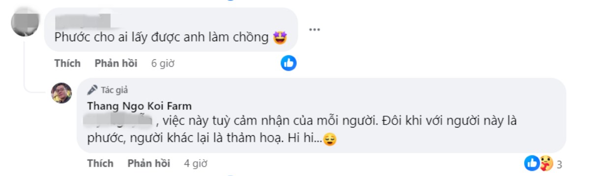 Được khen 'phước cho ai lấy được anh làm chồng', vua cá Koi đáp lại đầy sâu sắc Ảnh 2