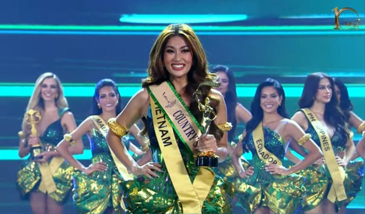 Tín hiệu vui của Hoàng Phương tại vòng bình chọn tranh vé 'intop' 20 Miss Grand Ảnh 3