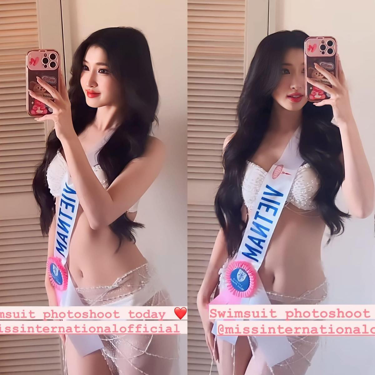 Phương Nhi chụp ảnh 'swimsuit', netizen xuýt xoa trước visual 'ngọt như mía lùi' Ảnh 2