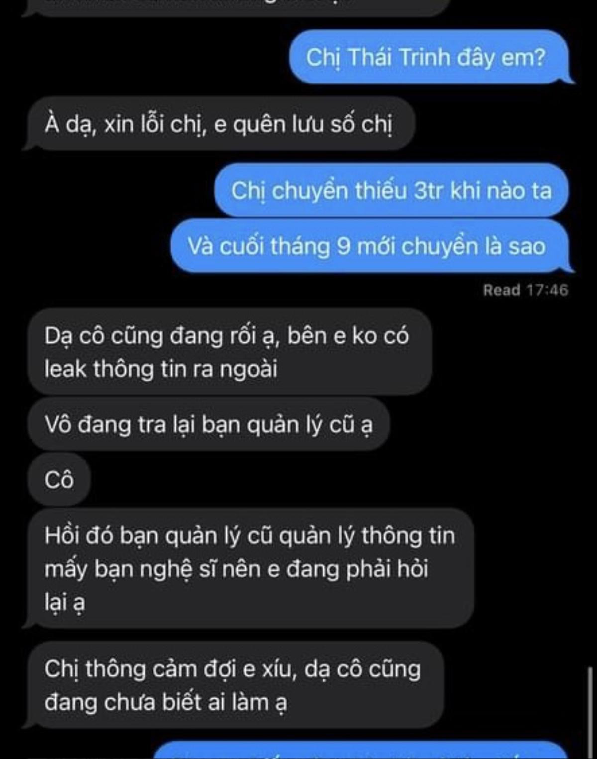 Thái Trinh lên tiếng về thông tin quỵt tiền học của O Sen Ngọc Mai Ảnh 5