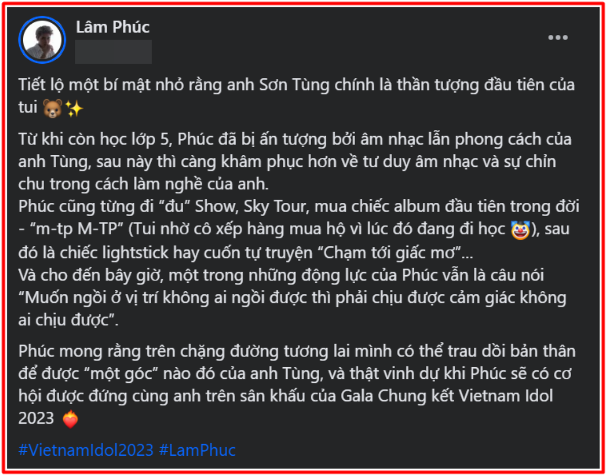 Lâm Phúc: 'Sơn Tùng chính là thần tượng đầu tiên của tôi' Ảnh 2