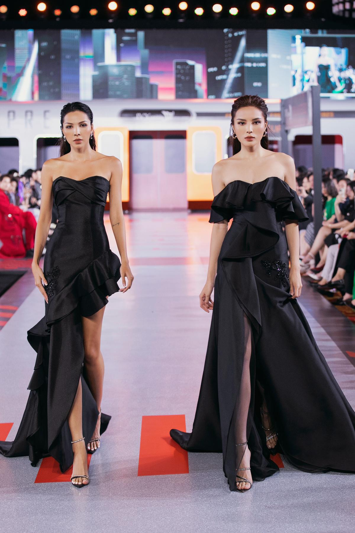 Kỳ Duyên Minh Triệu catwalk đôi ma mị trên sàn diễn: 'Chúng mình mãi mãi có nhau' Ảnh 5