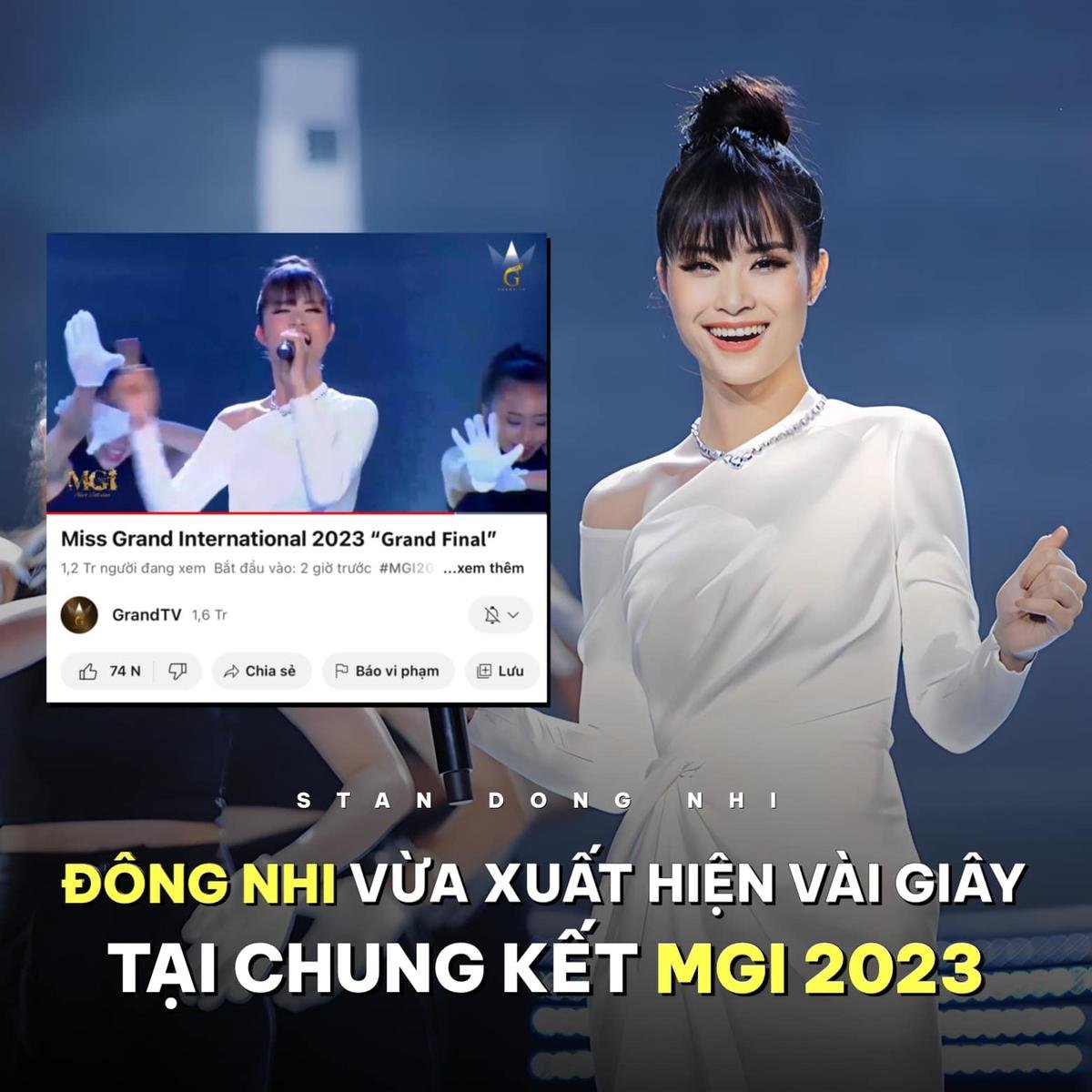 Đông Nhi 'xuất hiện' tại chung kết Miss Grand International 2023, khán giả không hề hay biết? Ảnh 1