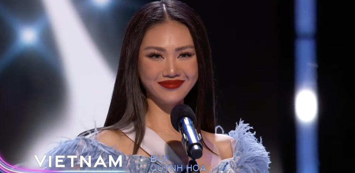 Sân khấu bán kết Miss Universe sáng đèn, Bùi Quỳnh Hoa hô tên đầy nội lực Ảnh 13