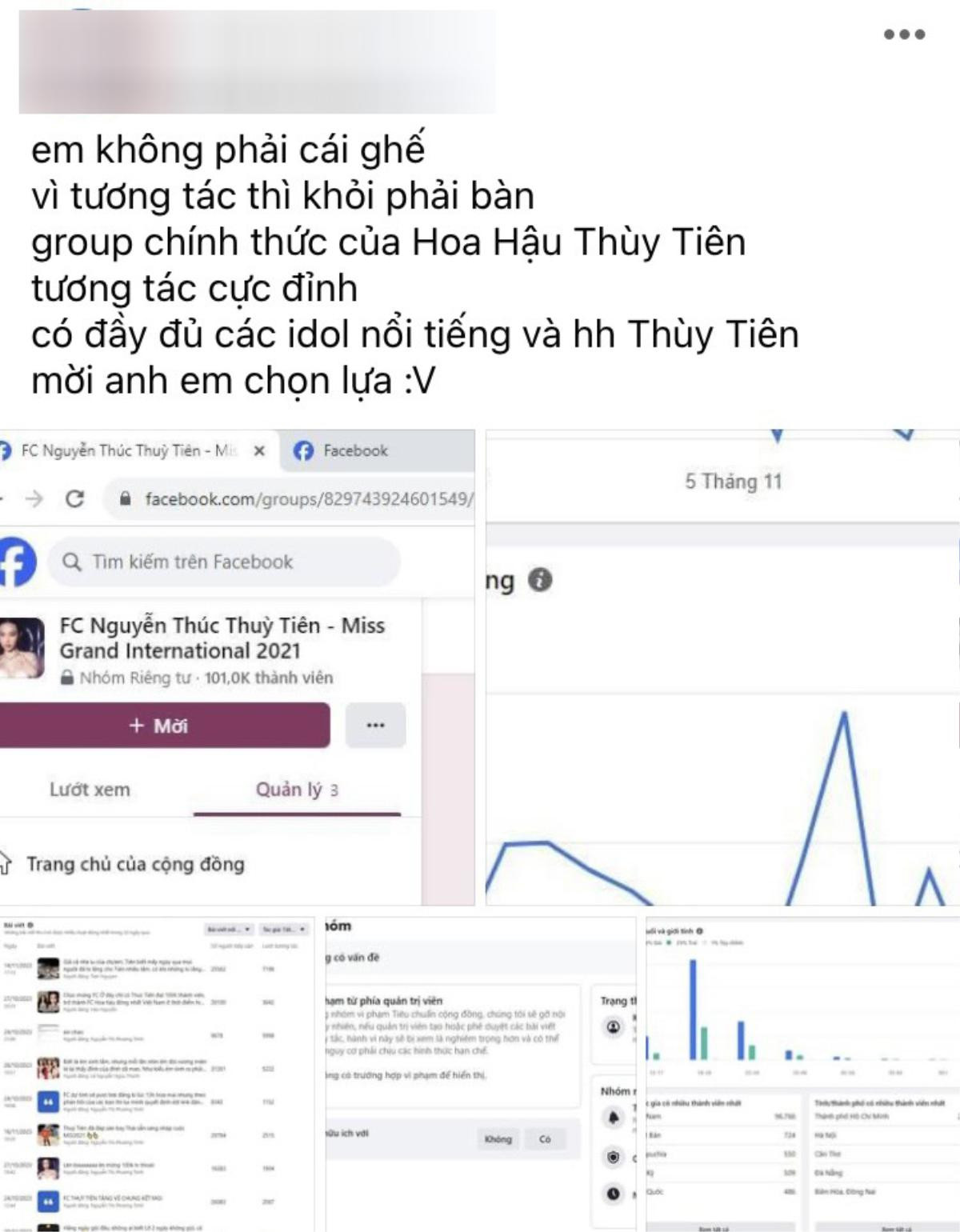 'Group FC' hơn 100 nghìn thành viên của Thuỳ Tiên bị rao bán Ảnh 1