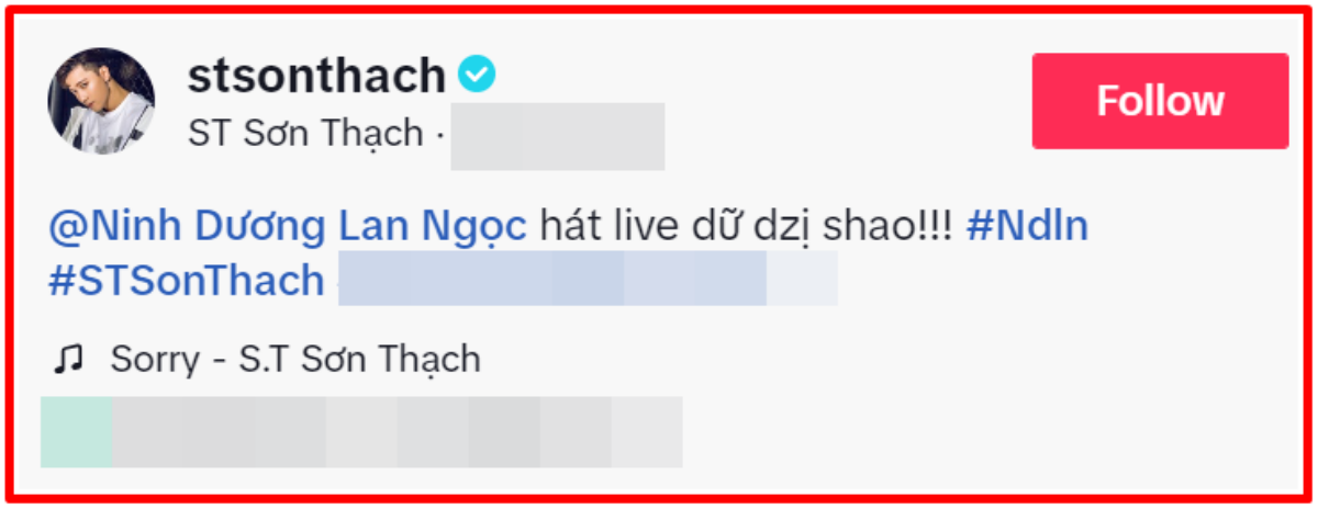 S.T Sơn Thạch đăng clip Ninh Dương Lan Ngọc hát, nữ diễn viên phản hồi ngọt ngào hết nấc Ảnh 2