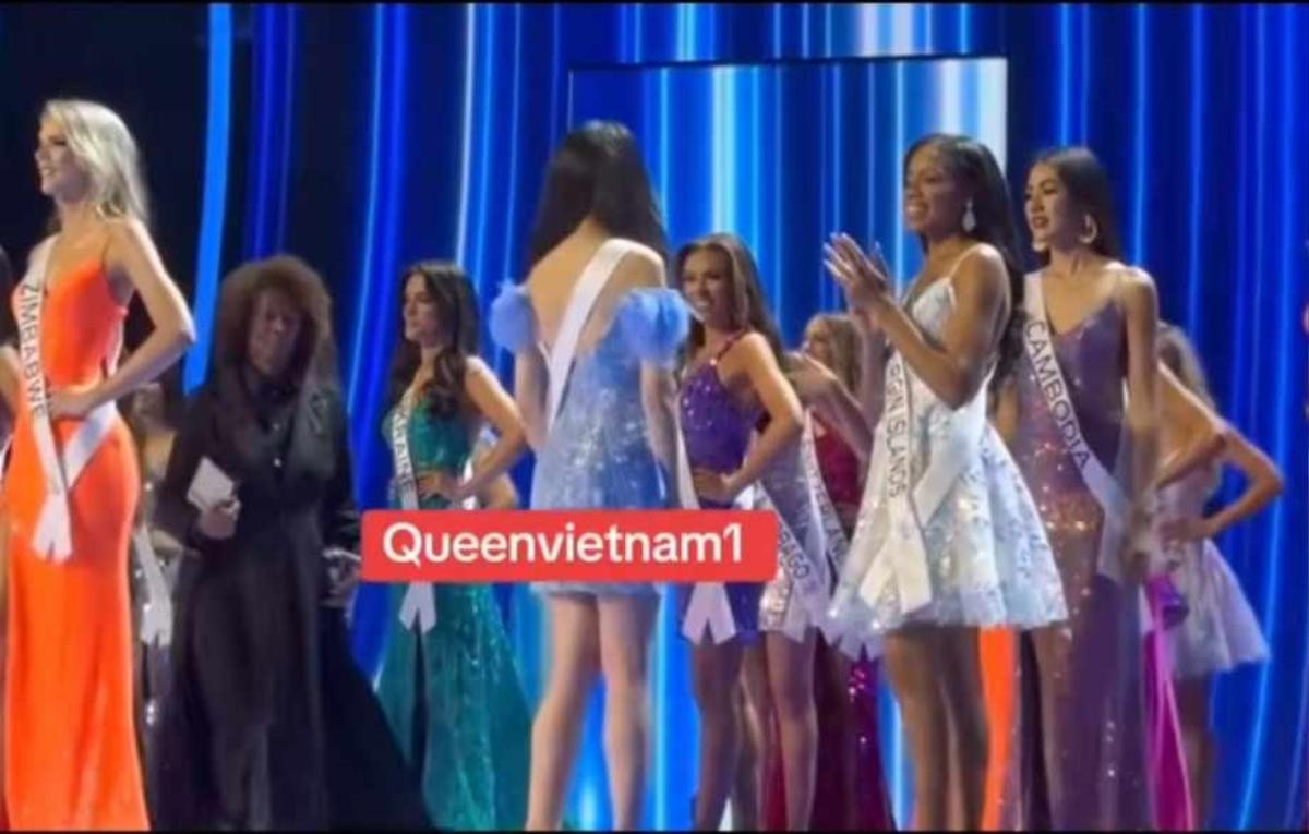 Lý do Bùi Quỳnh Hoa rời sân khấu Miss Universe 2023 khi đang công bố top 20? Ảnh 1