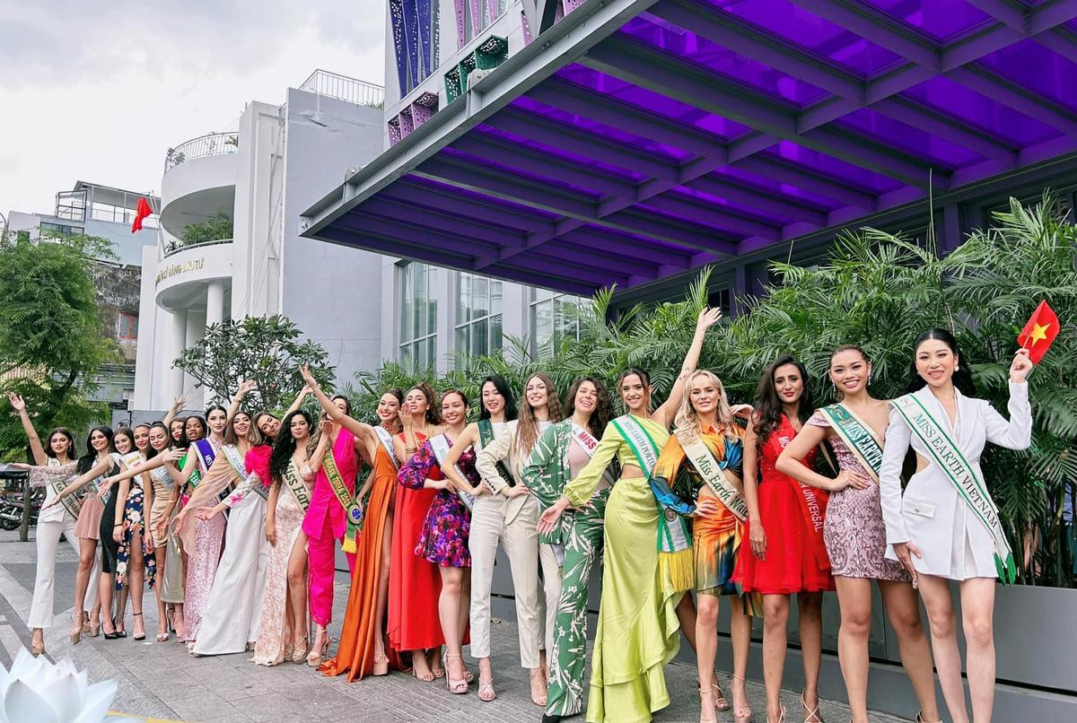 Chung khung hình cùng dàn đối thủ Miss Earth ngày đầu nhập cuộc, đại diện Việt Nam có lép vế? Ảnh 3