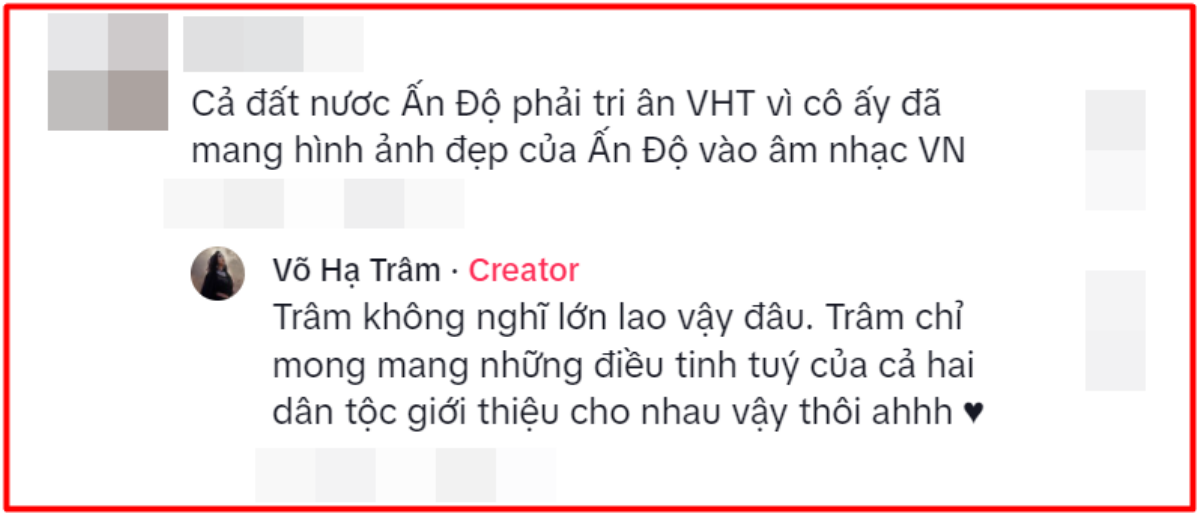 Được khen vì mang hình ảnh của Ấn Độ vào âm nhạc Việt Nam, Võ Hạ Trâm phản ứng ra sao? Ảnh 2