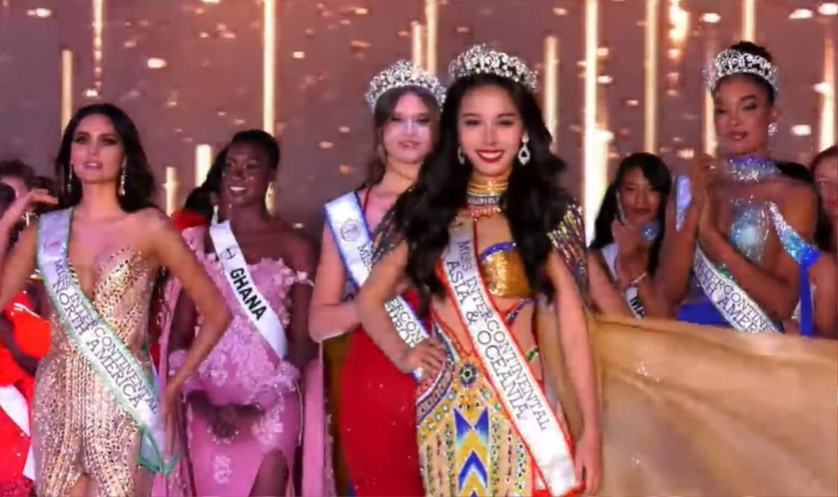 Chung kết Miss Intercontinental: Ngọc Hằng đoạt Á hậu 2, Bảo Ngọc trao vương miện cho người đẹp Thái Lan Ảnh 10