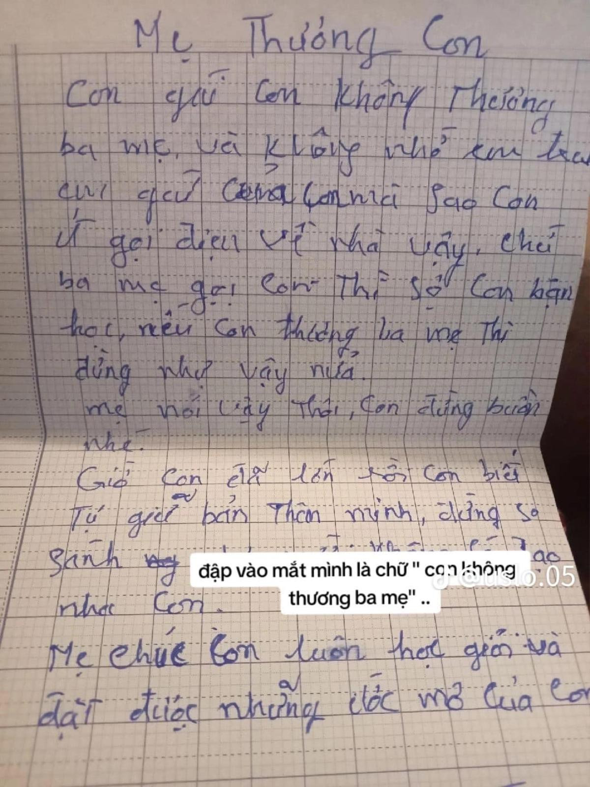 Bức thư tay đập vào mắt với dòng chữ 'con không thương ba mẹ' khiến nữ sinh viên hối hận Ảnh 2