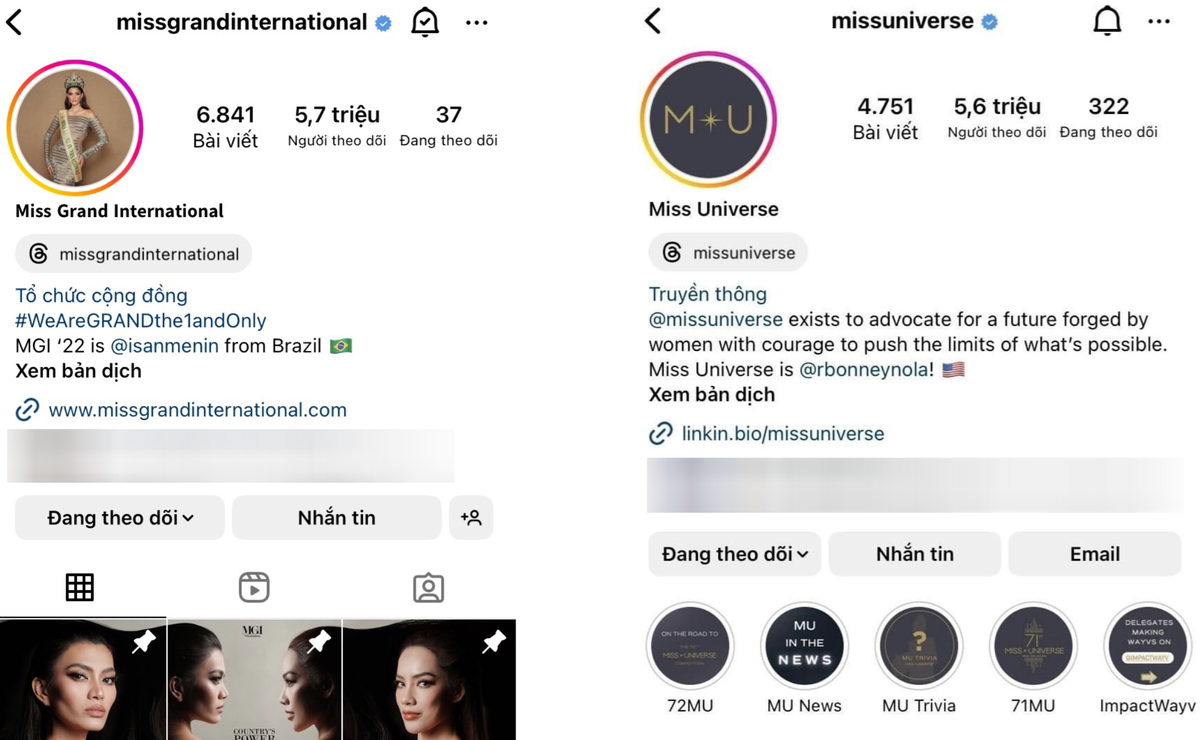 Miss Grand International - Miss Universe hiện ra sao khi từng 'kèn cựa' gắt gao lượt người theo dõi? Ảnh 3