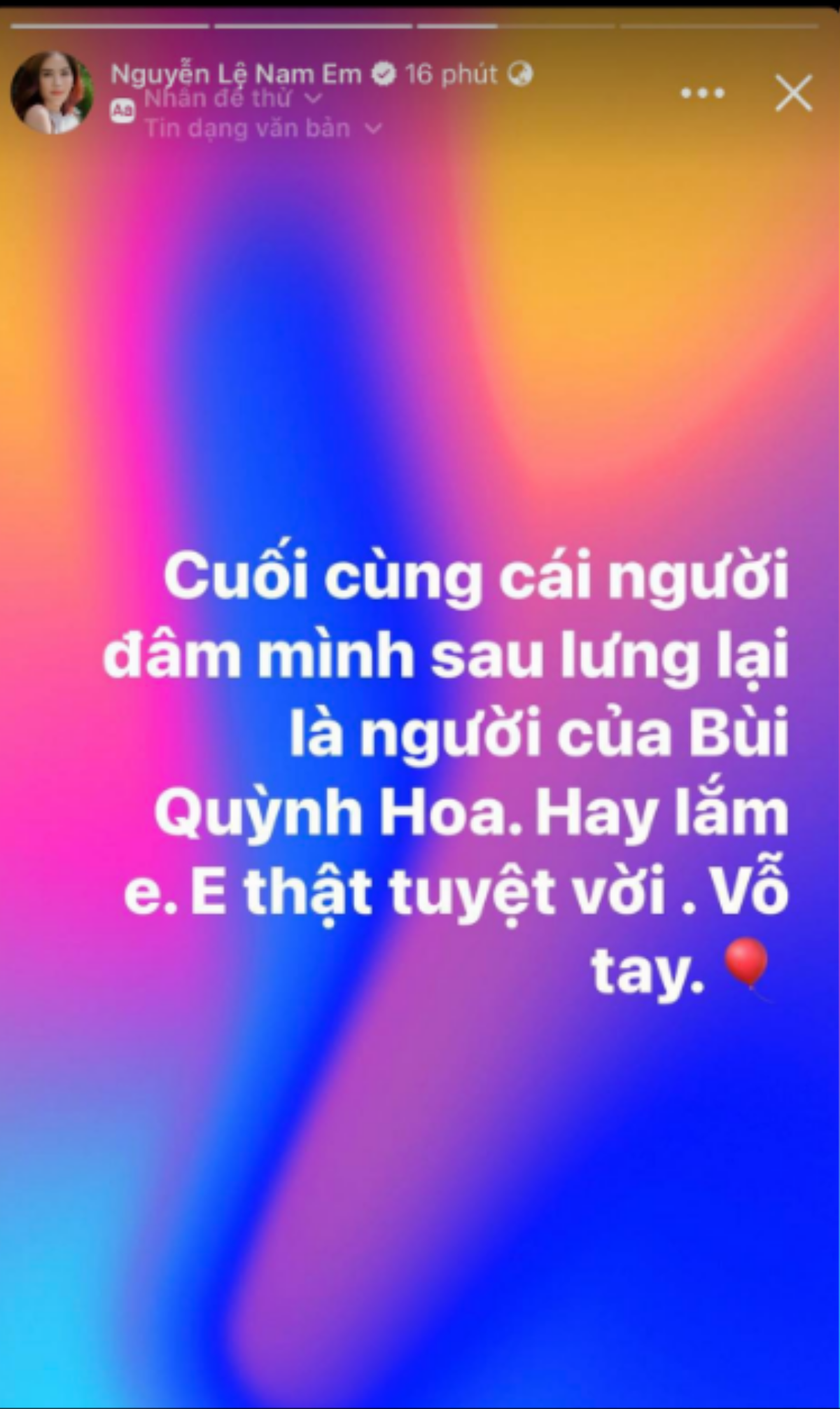 Hai lần Nam Em réo tên Bùi Quỳnh Hoa: Khi gọi tên tố chơi xấu, lúc chê thẳng mặt Ảnh 2