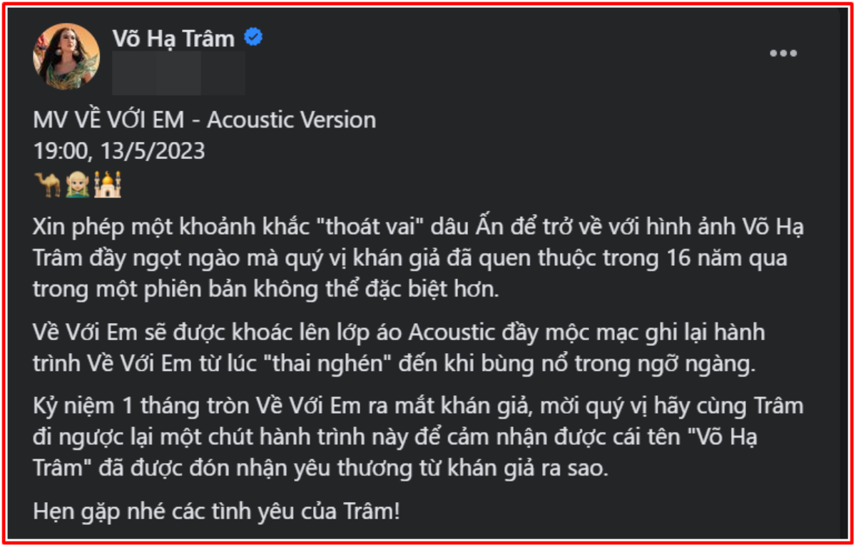 Sau thành công của 'Về với em', Võ Hạ Trâm tiết lộ sẽ không tiếp tục hát tiếng Ấn Độ Ảnh 2